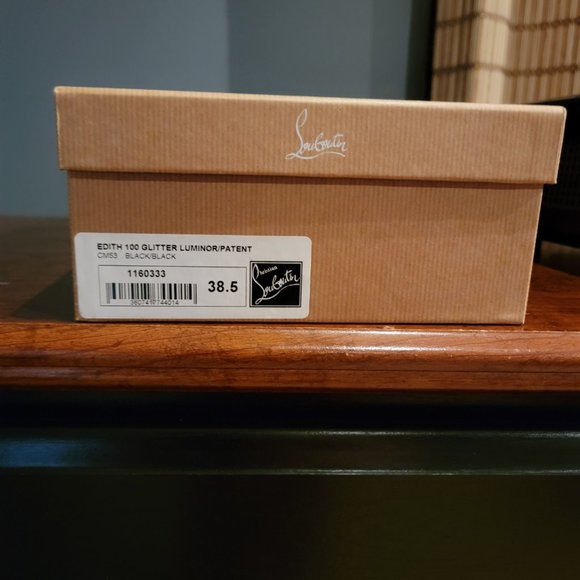 Christian Louboutin Edith 100 glitter shoes - Picture 3 of 7